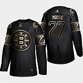 Bruins 27 John Moore Black Gold Adidas Jersey,baseball caps,new era cap wholesale,wholesale hats